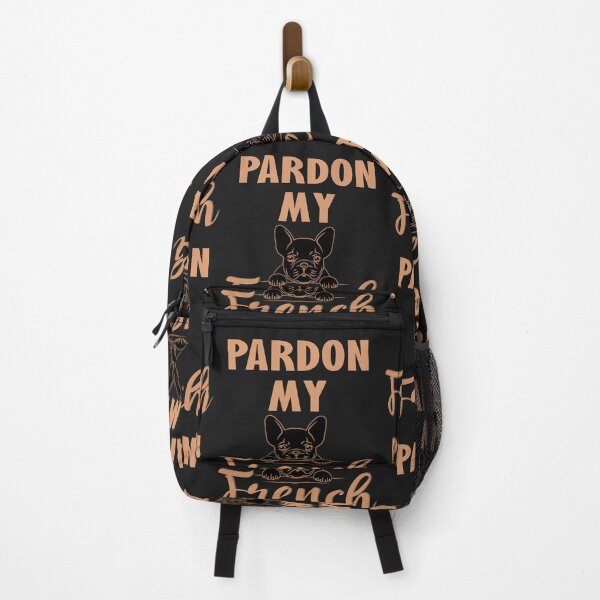 Aperçu de l'œuvre Pardon My French - Bouledogue français mignon créée et vendue par TheInkElephant.
