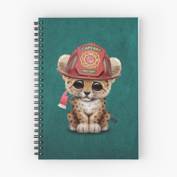 Item preview, Cute Leopard Cub Firefighter designed and sold by JeffBartels.