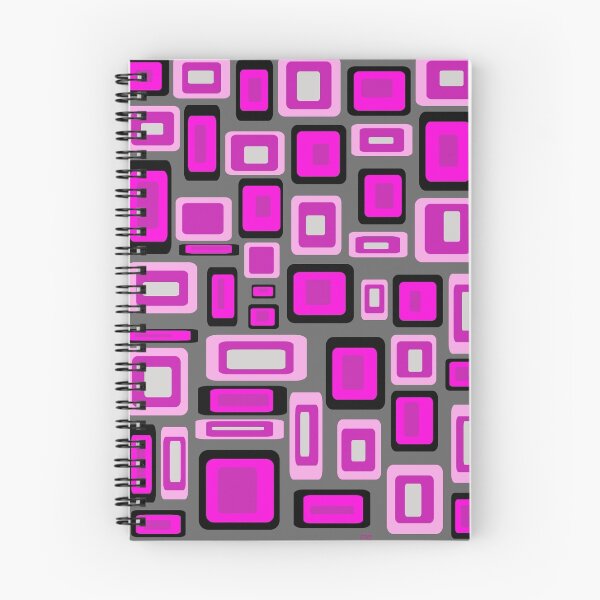 Item preview, pink black & grey cubes designed and sold by Maureen Zaharie.