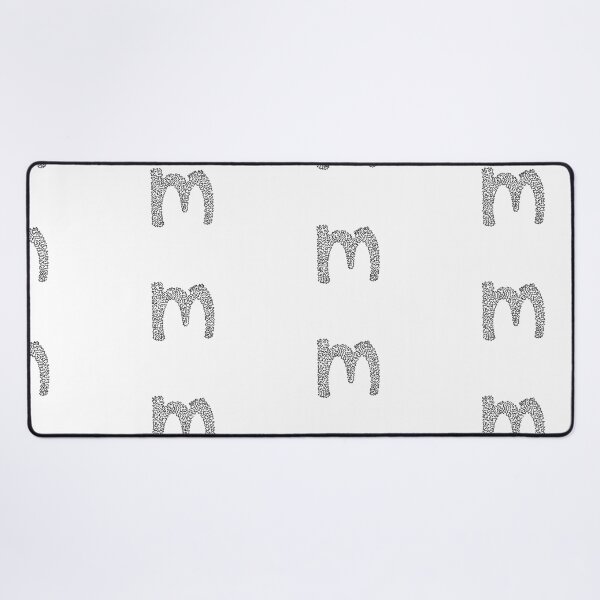 Item preview, single line letter M in black  designed and sold by succy-arts.