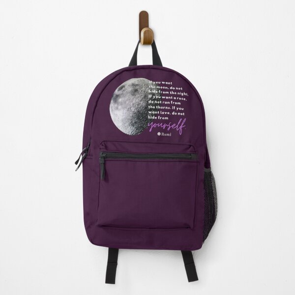 Item preview, Be True to Yourself Motivational Quote | Rumi Moon Quote | Do Not Hide from Yourself | Purple Version designed and sold by CtrlZDigitalD.