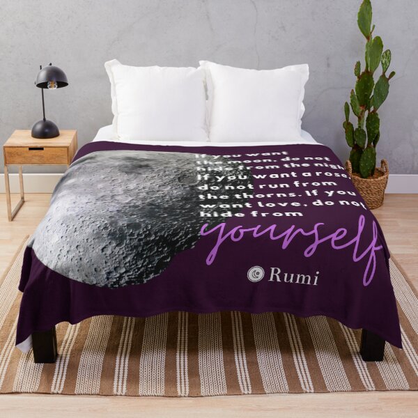 Item preview, Be True to Yourself Motivational Quote | Rumi Moon Quote | Do Not Hide from Yourself | Purple Version designed and sold by CtrlZDigitalD.