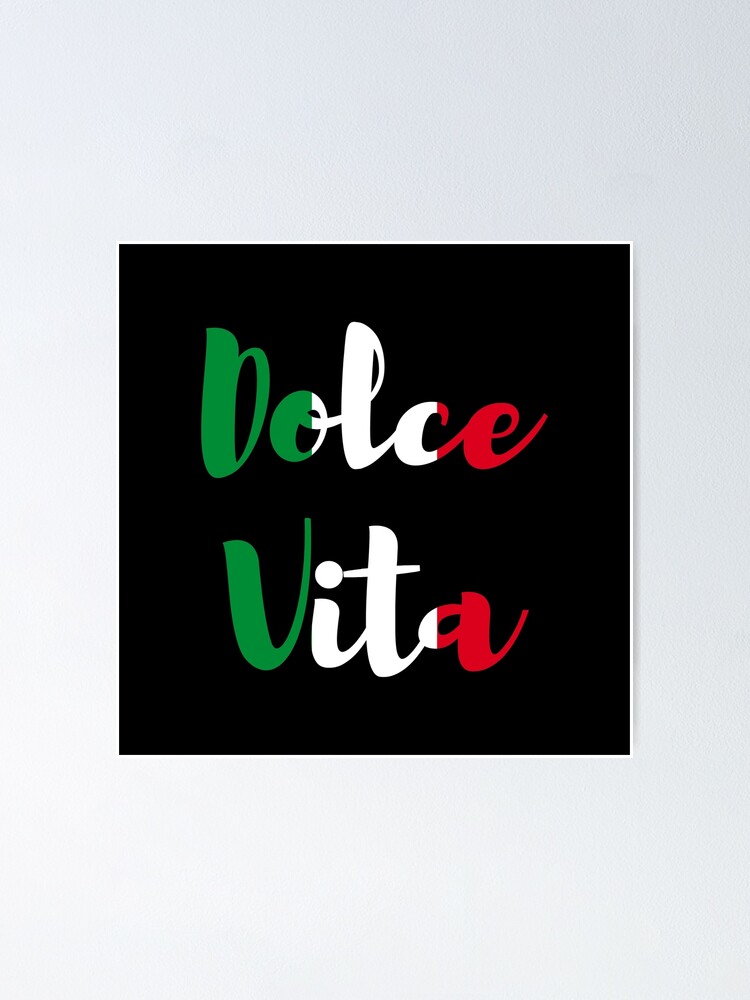 La Dolce Vita Quotes Movie Poster Print Print Digital Italian 