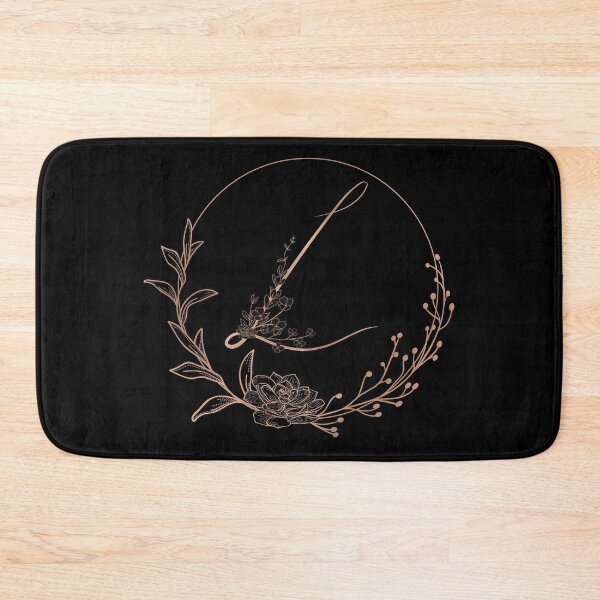 Item preview, Rose Gold Floral Monogram L designed and sold by ModernStyleBoho.