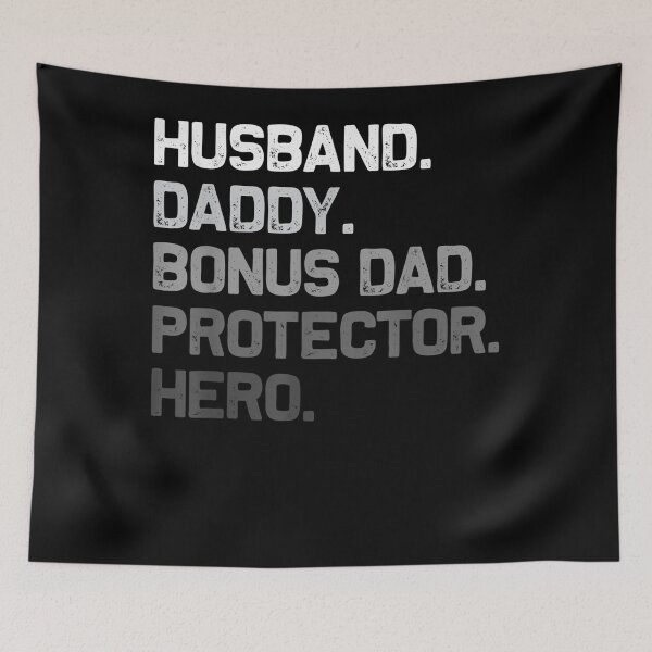 Item preview, Husband Daddy BONUS DAD Protector Hero Funny Father's Day designed and sold by TaraxDoolittle.