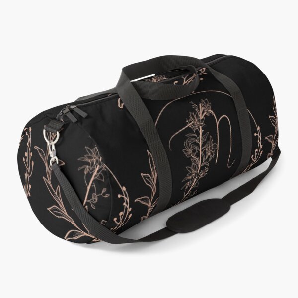 Item preview, Rose Gold Floral Monogram M designed and sold by ModernStyleBoho.