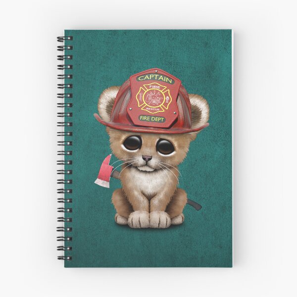 Item preview, Cute Lion Cub Firefighter designed and sold by JeffBartels.