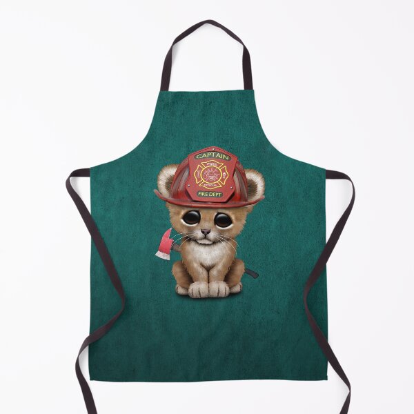 Item preview, Cute Lion Cub Firefighter designed and sold by JeffBartels.