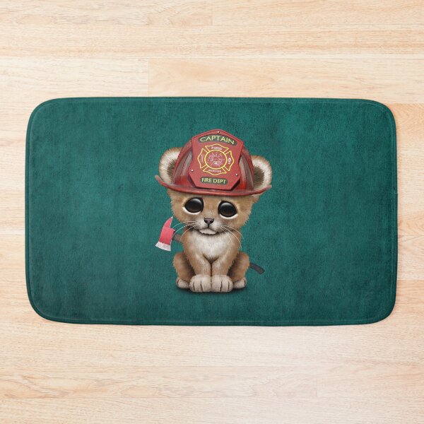 Item preview, Cute Lion Cub Firefighter designed and sold by JeffBartels.