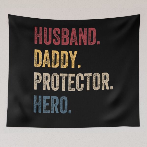 Item preview, Husband Daddy Protector Hero Fathers Day Funny Vintage designed and sold by alanxgoldberger.