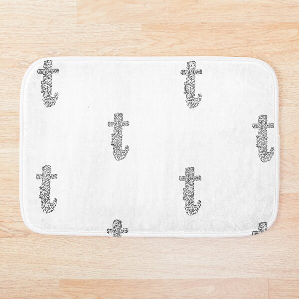 Item preview, single line letter T in black  designed and sold by succy-arts.