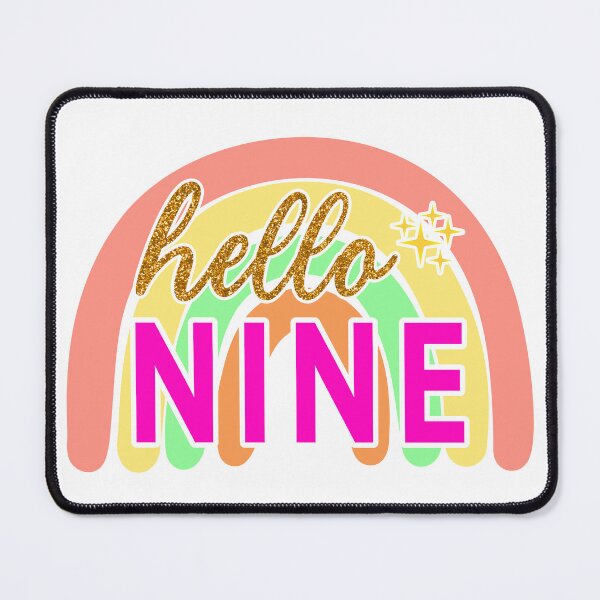 Item preview, Gold Hello Nine 9th Birthday designed and sold by Magik-Art.