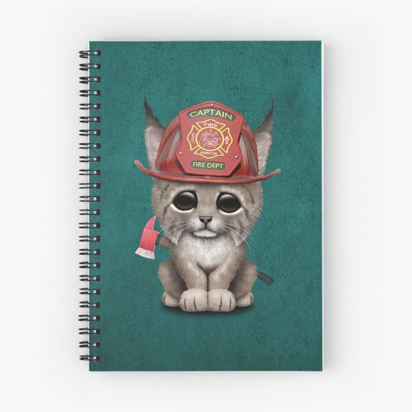 Item preview, Cute Lynx Cub Firefighter designed and sold by JeffBartels.