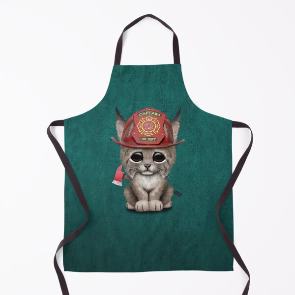 Item preview, Cute Lynx Cub Firefighter designed and sold by JeffBartels.
