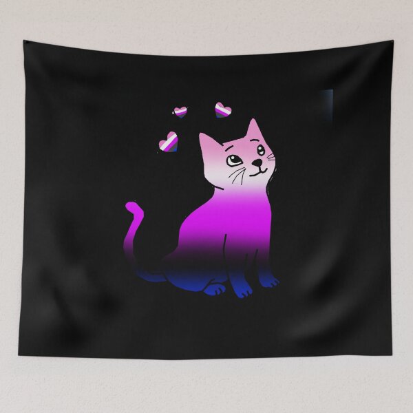 Item preview, Gender Fluid Cat Design designed and sold by RainbowPirates.