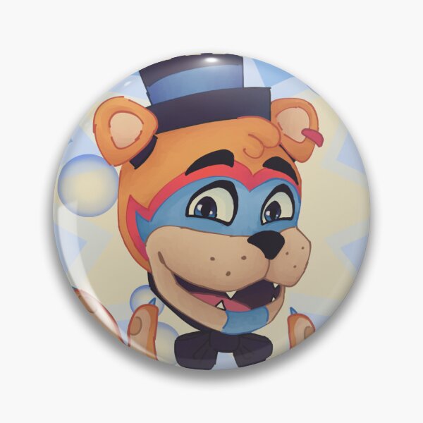 Item preview, Glamrock Freddy (Button) designed and sold by Cursed-Crow.