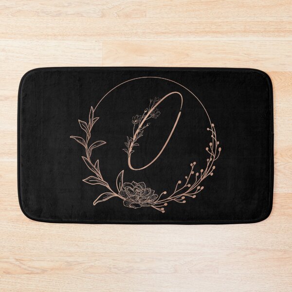 Item preview, Rose Gold Floral Monogram O designed and sold by ModernStyleBoho.
