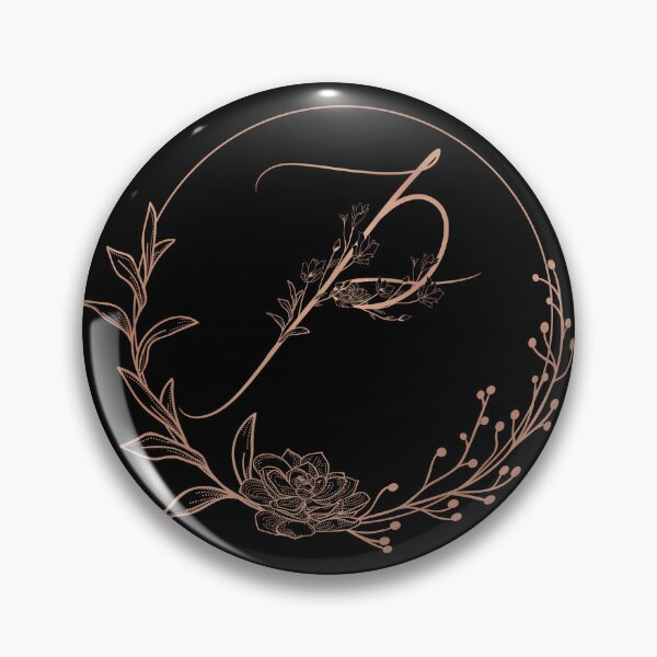 Item preview, Rose Gold Floral Monogram P designed and sold by ModernStyleBoho.