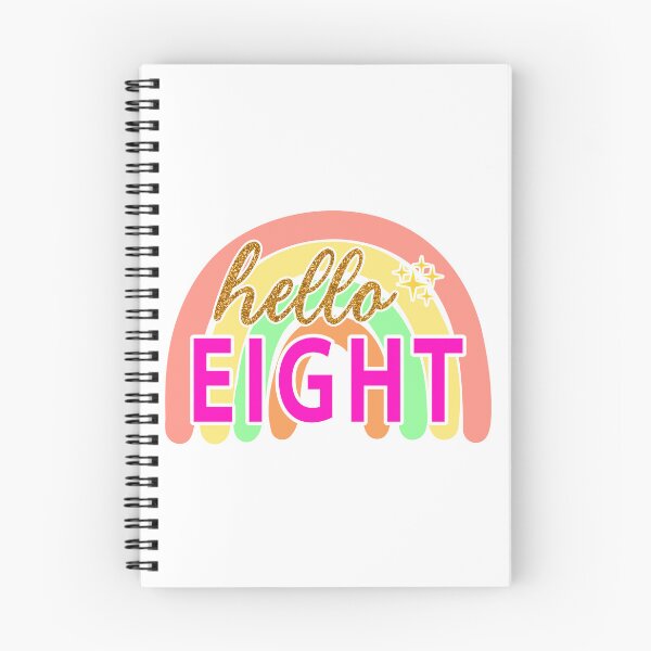 Item preview, Gold Hello Eight   8th Birthday designed and sold by Magik-Art.