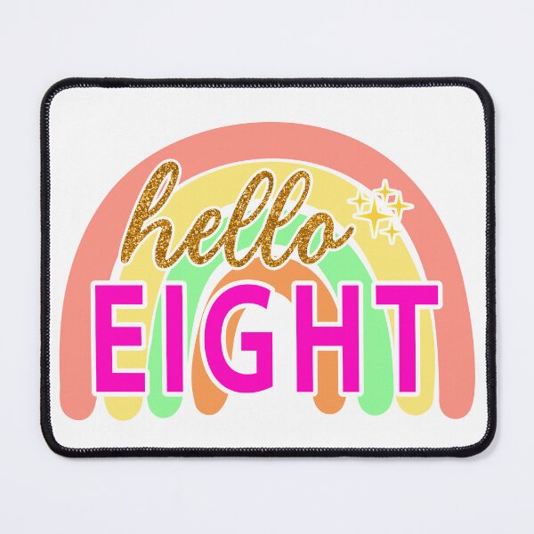 Item preview, Gold Hello Eight   8th Birthday designed and sold by Magik-Art.