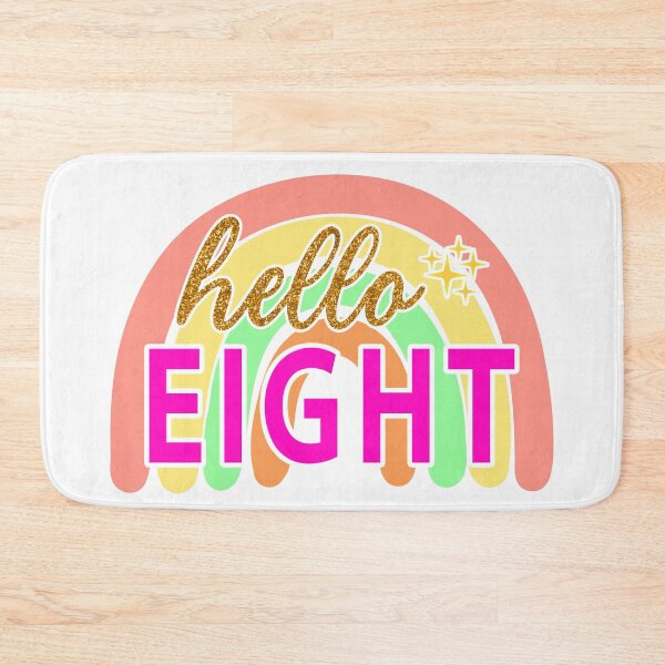 Item preview, Gold Hello Eight   8th Birthday designed and sold by Magik-Art.