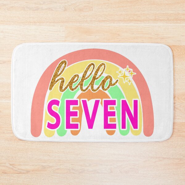 Item preview, Gold Hello Seven   7th Birthday designed and sold by Magik-Art.