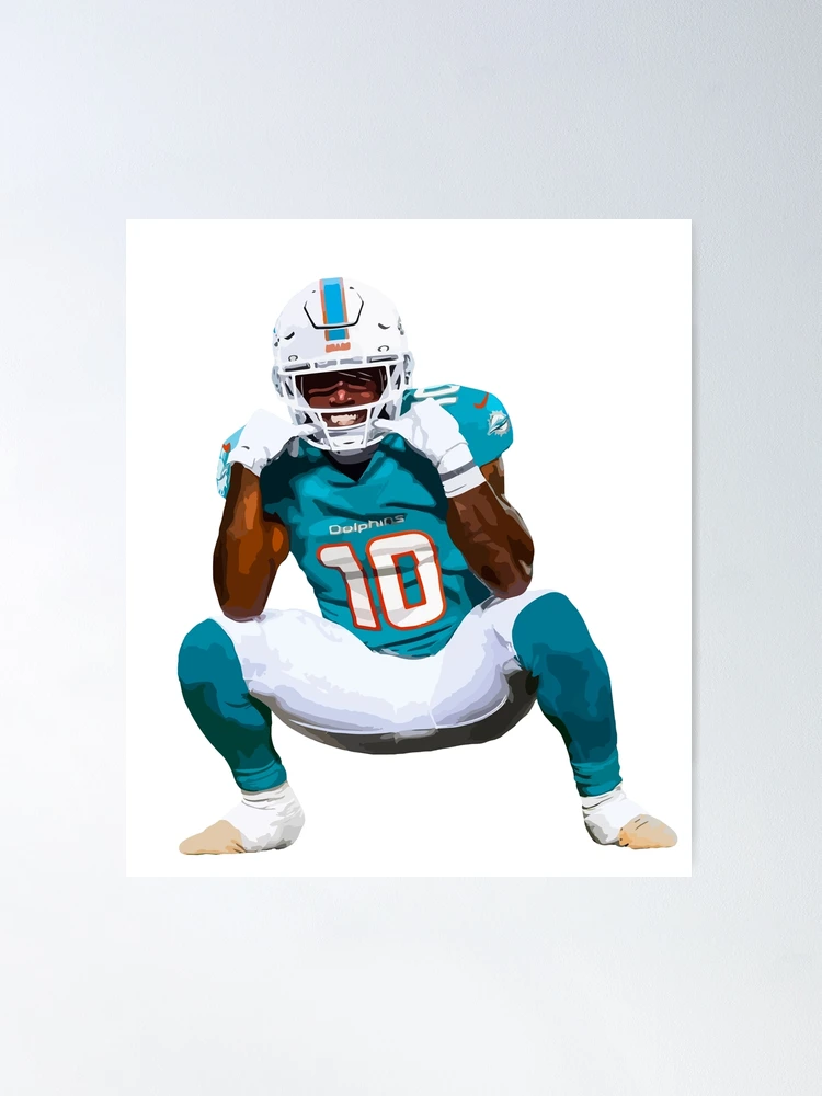 Nike / Miami Dolphins Jaylen Waddle #17 Aqua T-Shirt