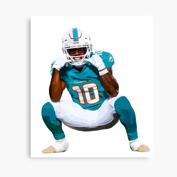 Tyreek Hill Miami Dolphins Autographed 8 x 10 Peace Sign Photograph