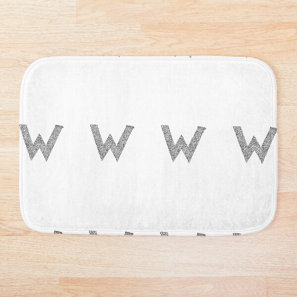 Item preview, single line letter W in black  designed and sold by succy-arts.