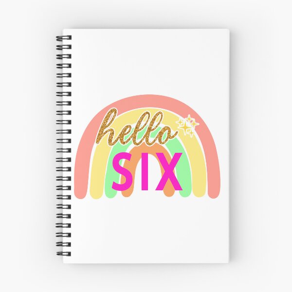 Item preview, Gold Hello Six   6th Birthday designed and sold by Magik-Art.