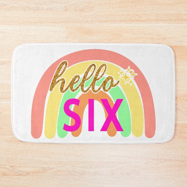 Item preview, Gold Hello Six   6th Birthday designed and sold by Magik-Art.