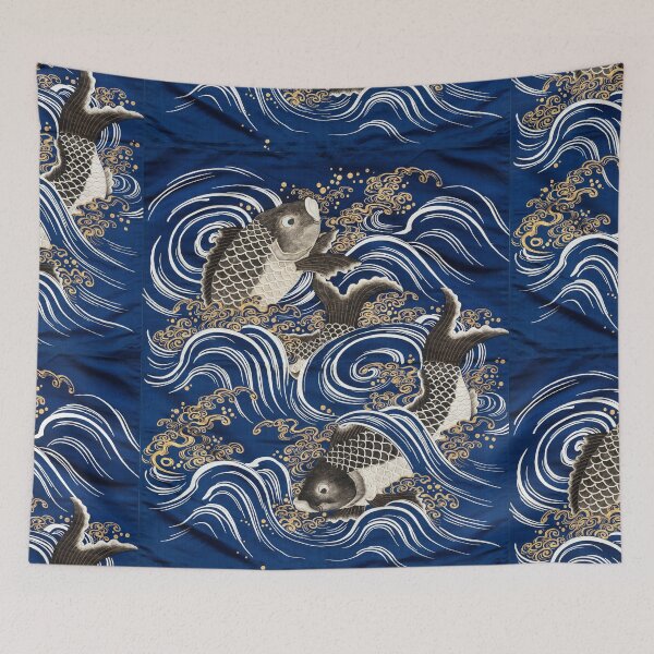 Item preview, Carp in Waves designed and sold by vanyadesign.