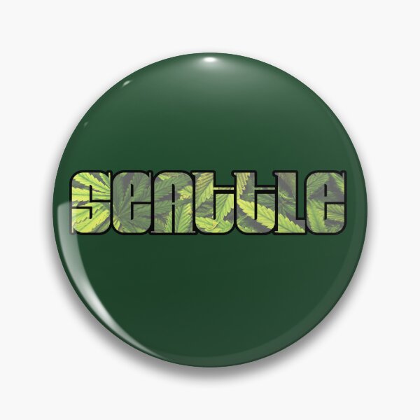 Item preview, Seattle Weed Leaves - Marijuana/Pot/420/Cannabis for Stoners and Cali Smokers designed and sold by SteamParliament.
