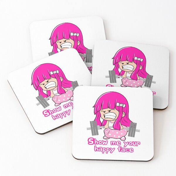 Item preview, Happy barbell girl designed and sold by Tim Addison.