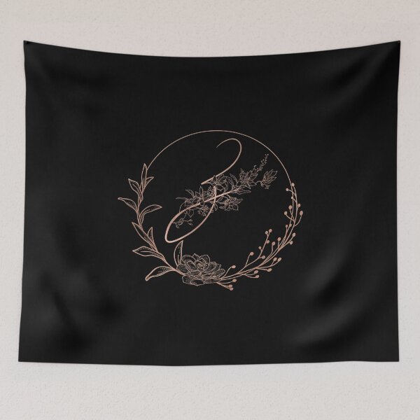 Item preview, Rose Gold Floral Monogram Z designed and sold by ModernStyleBoho.