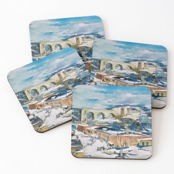 Item preview, Winter, Harlem River by William Preston Dickinson  designed and sold by LoveSeasonz.