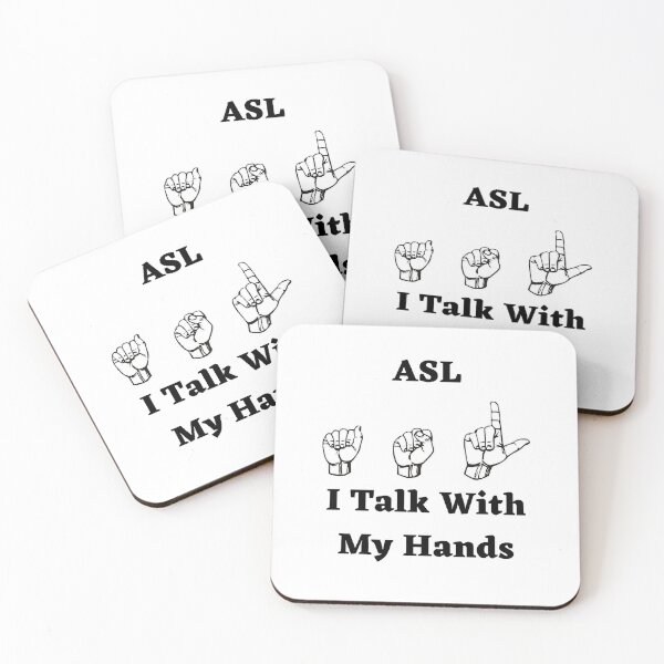 Item preview, ASL Hand Signs I Talk With My Hands designed and sold by debmund.