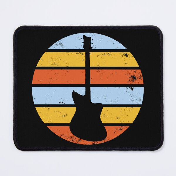 Item preview, Electric Guitar Retro Sunset Distressed designed and sold by redjaygraphics.