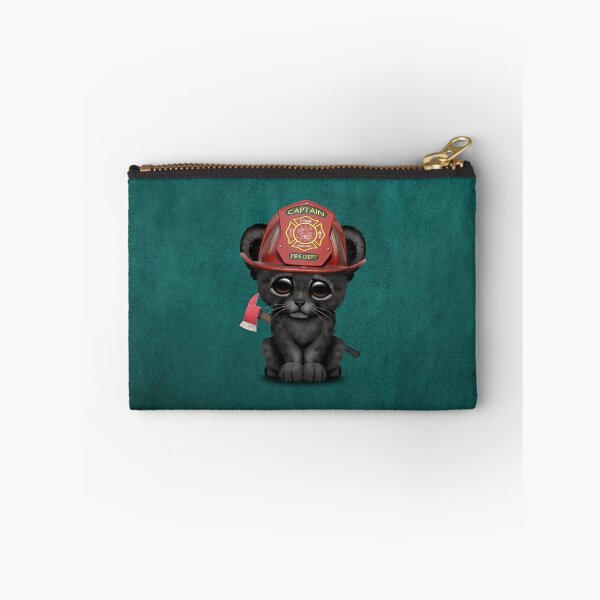 Item preview, Cute Black Panther Cub Firefighter designed and sold by JeffBartels.