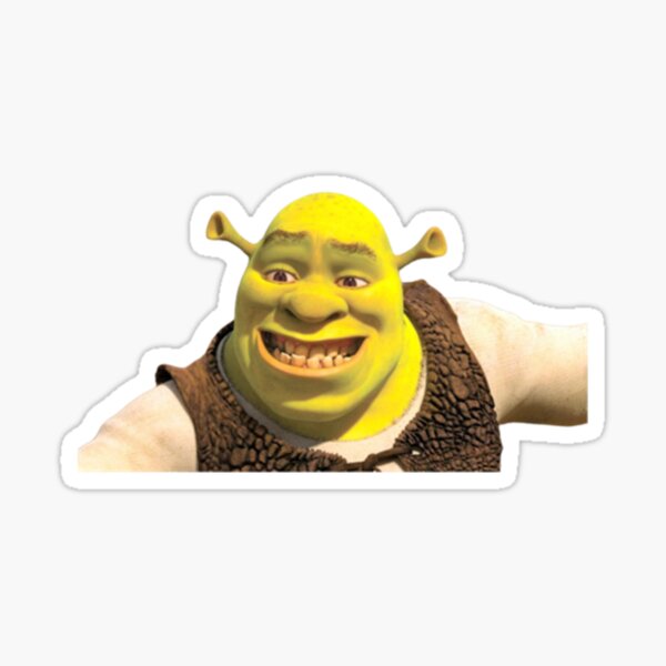 Cara Shrek Meme Stickers for Sale