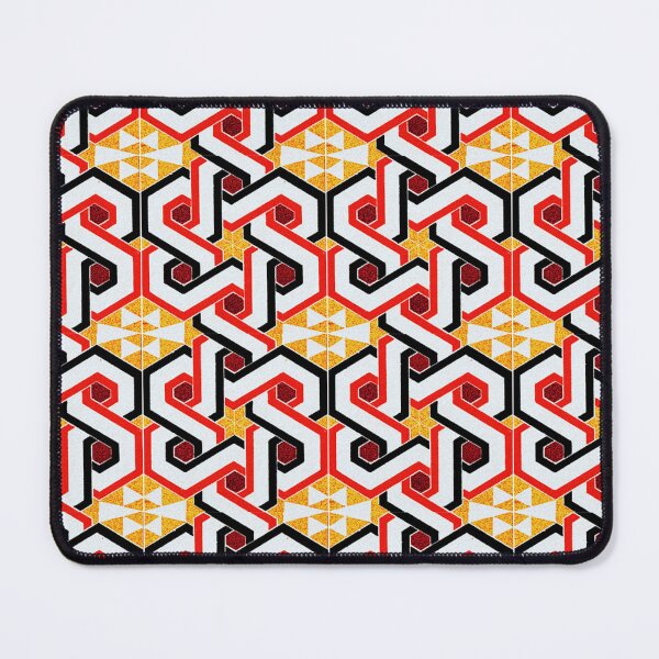 Item preview, Black, White and Red Woven Hexagon Patterns designed and sold by RyanCaudell.