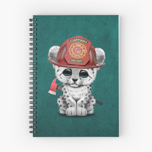 Item preview, Cute Snow Leopard Cub Firefighter designed and sold by JeffBartels.