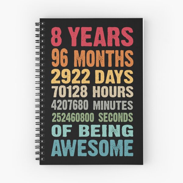 Item preview, 8 Years 96 Months Being Awesome 8th Birthday Teen Gifts designed and sold by JustBeSplendid.