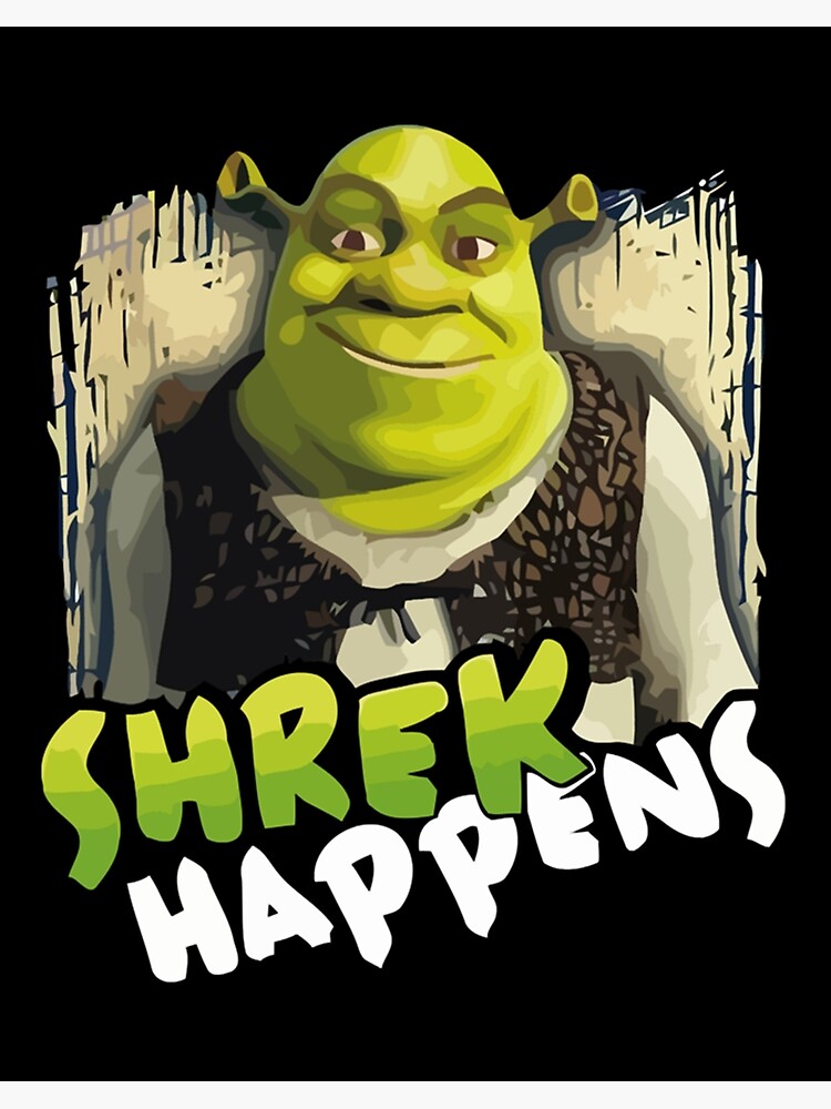 shrek meme | Art Board Print