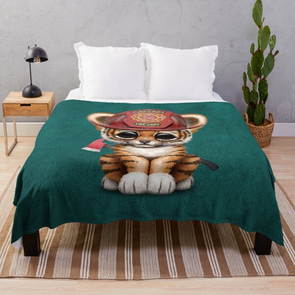Item preview, Cute Tiger Cub Firefighter designed and sold by JeffBartels.