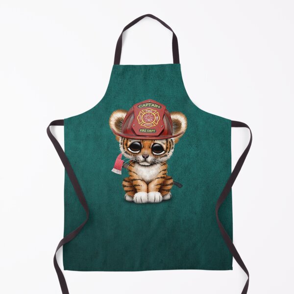 Item preview, Cute Tiger Cub Firefighter designed and sold by JeffBartels.