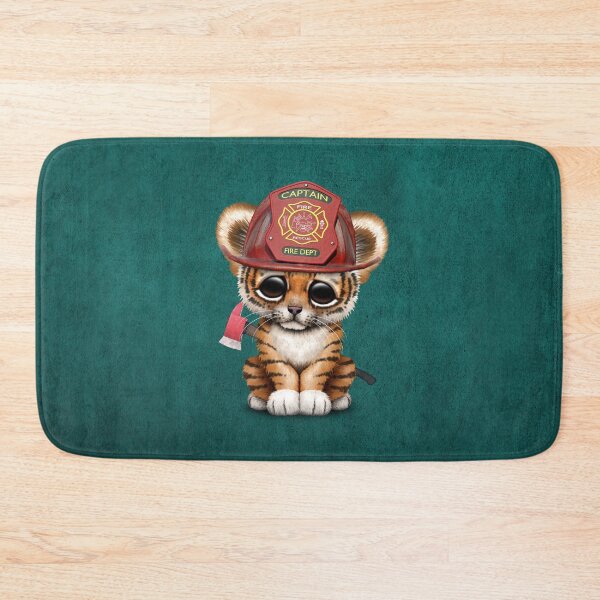 Item preview, Cute Tiger Cub Firefighter designed and sold by JeffBartels.