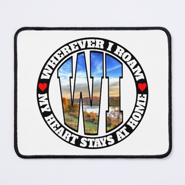 Item preview, Heart Stays Home - Wisconsin designed and sold by DonDota.