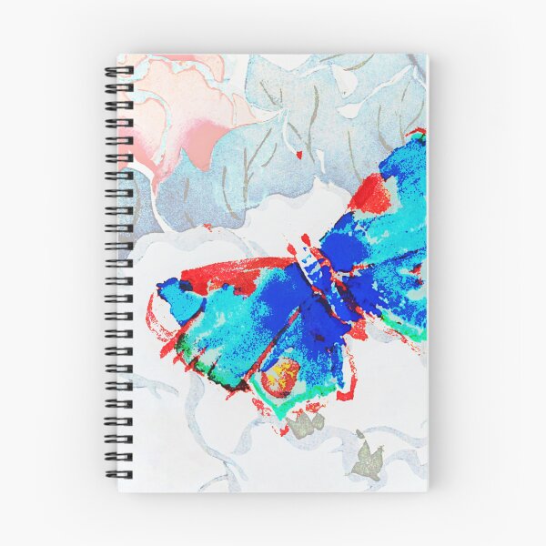 Item preview, Blue and Red Butterfly Japanese Flower Background designed and sold by RyanCaudell.