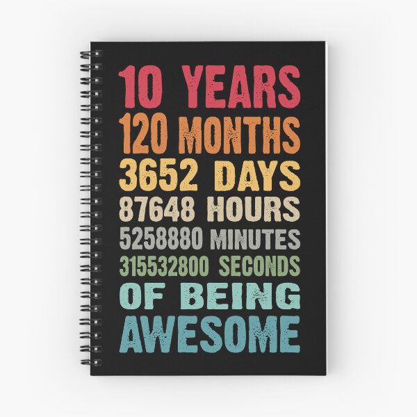 Item preview, 10 Years 120 Months Being Awesome 10th Birthday Teen Gifts designed and sold by JustBeSplendid.